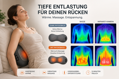 PhysioBack™ 3in1 Rücken Massagekissen - NEU!