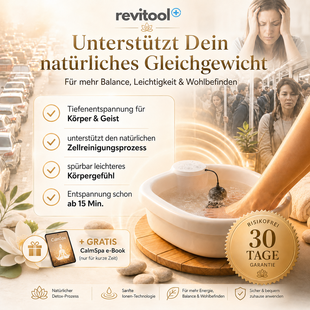 Revitool "CalmSpa" Fußbad & Spa