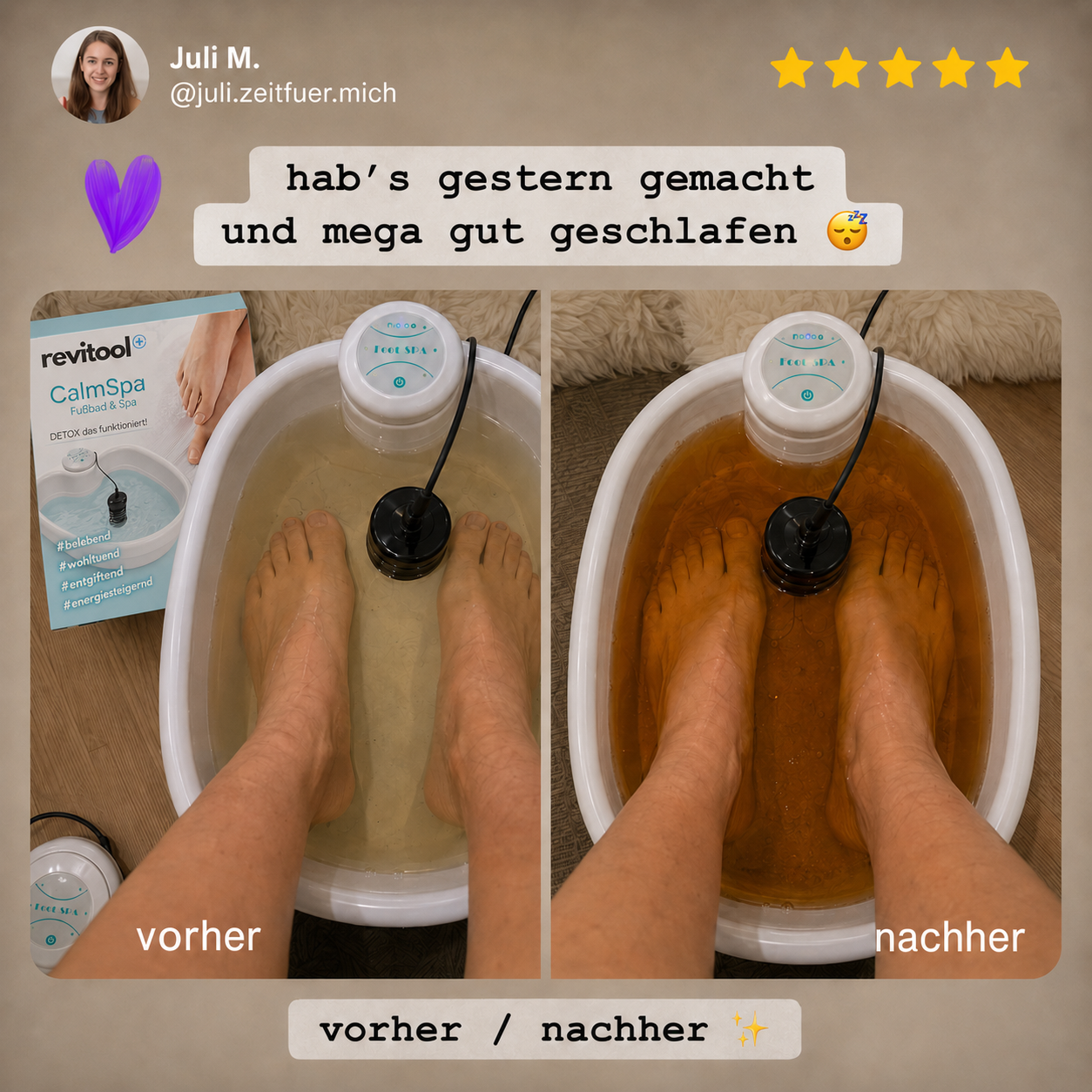 Revitool "CalmSpa" Fußbad & Spa
