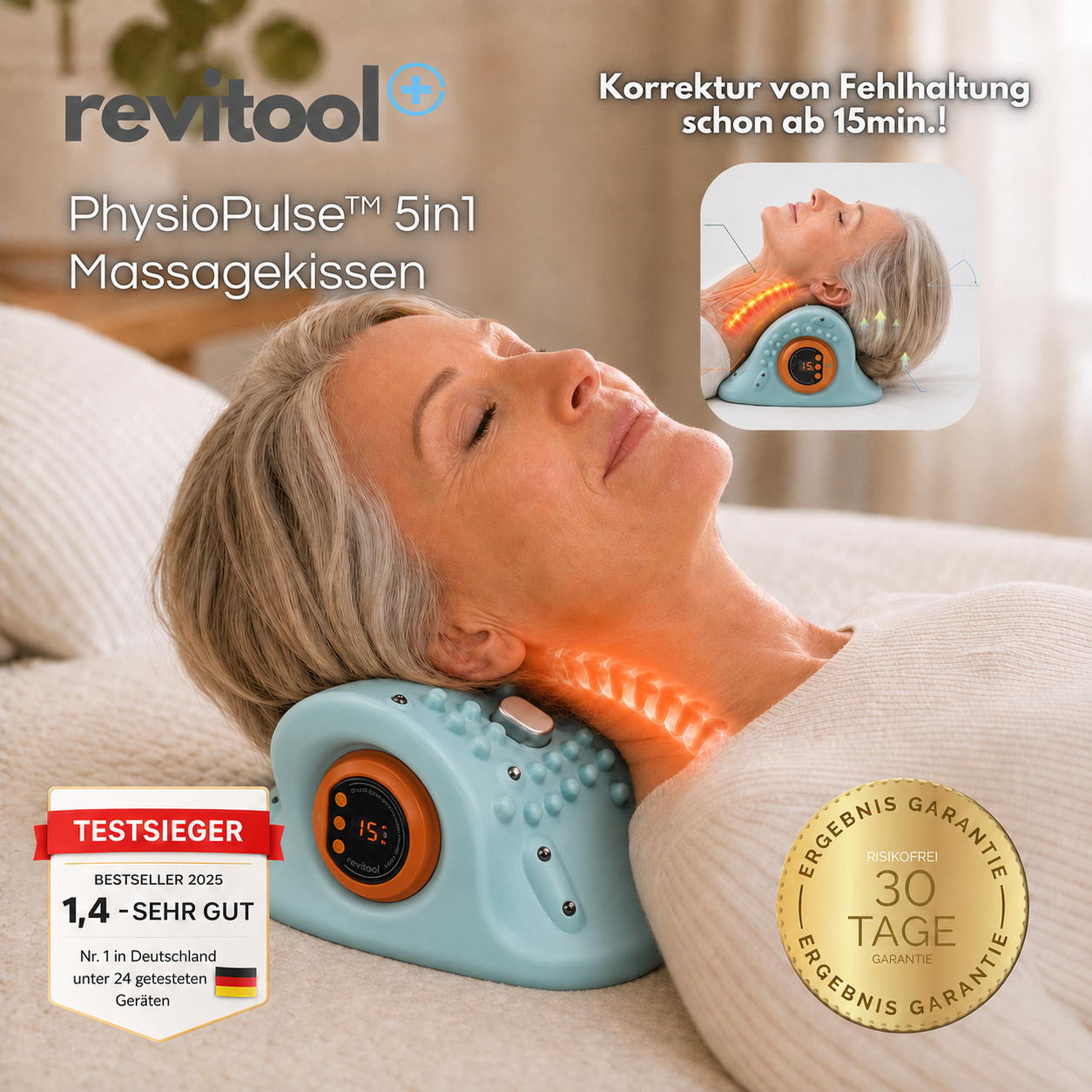 Revitool PhysioPulse™ 5in1 HWS-Korrektor