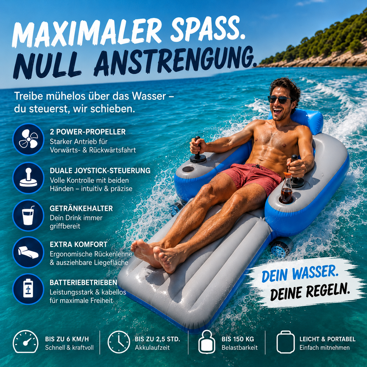 Aqua JetLounger™ motorisierte Wasserliege