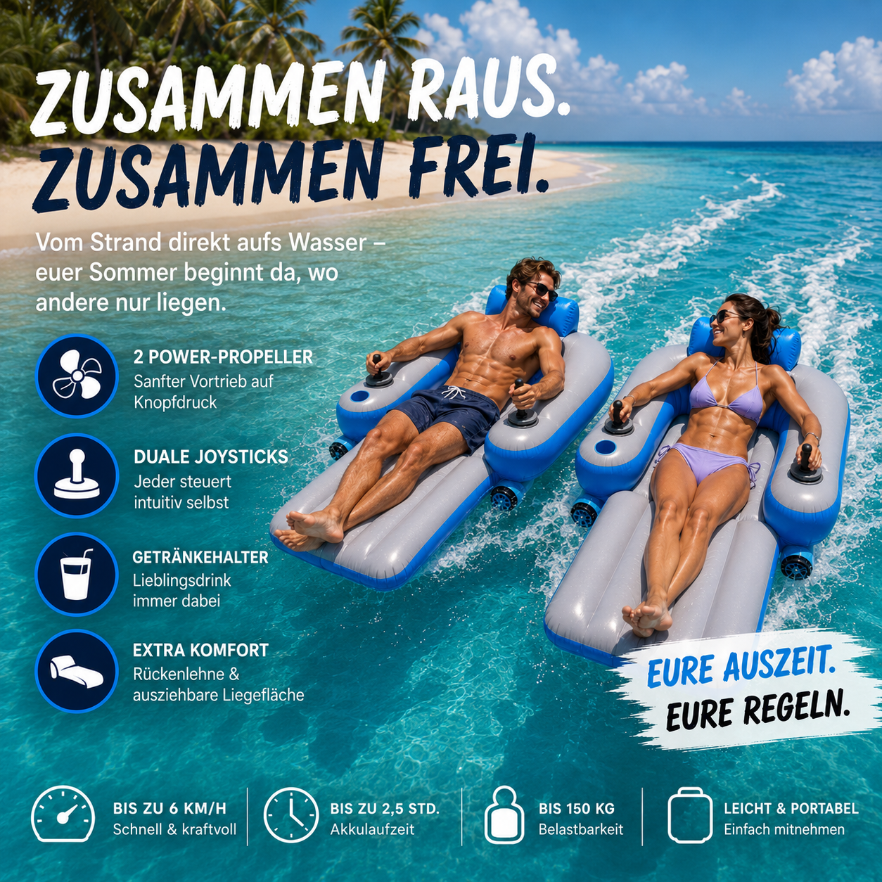 Aqua JetLounger™ motorisierte Wasserliege