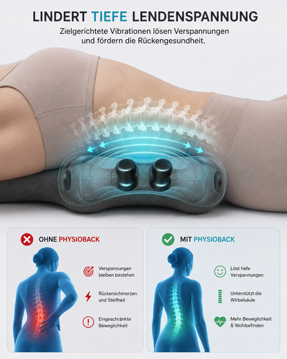 PhysioBack™ 3in1 Rücken Massagekissen - NEU!